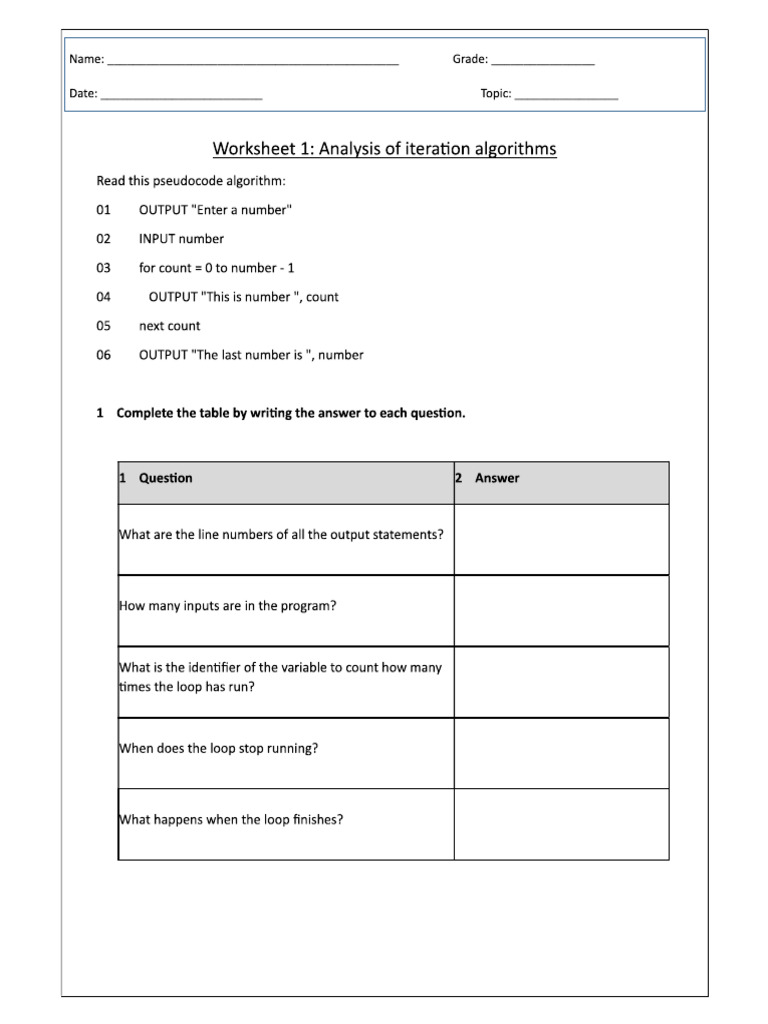 ICT Worksheet 1 | PDF