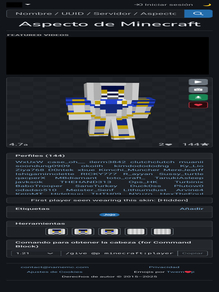 Minecraft Skin Database Overview | PDF