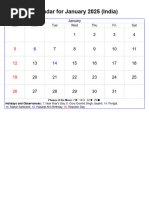Hindu Calendar-2025 | PDF