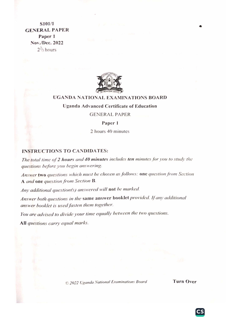 GP 2022 QUESTION Paper | PDF