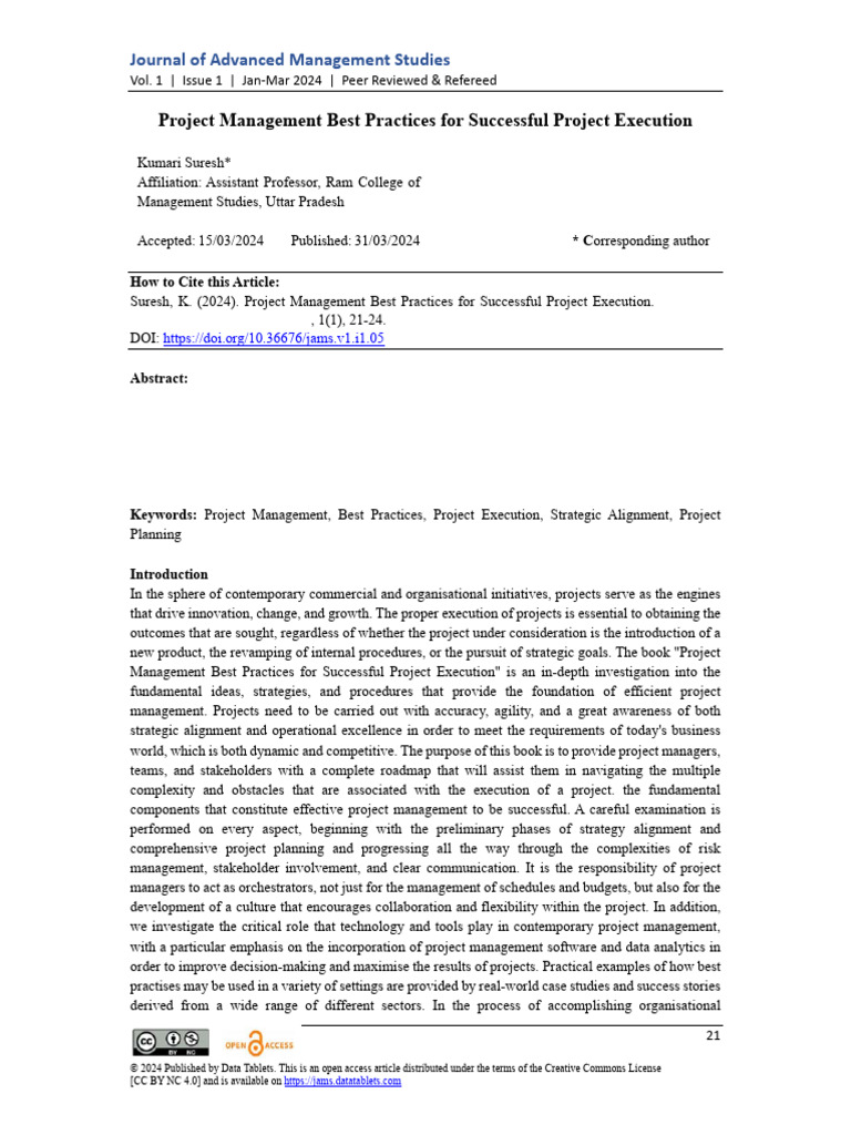 Project Management Best Practices Guide | PDF | Risk | Risk Management