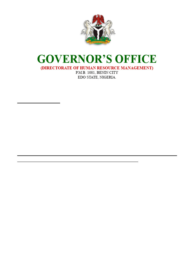 Edo State Officers' Exam Invitation | PDF
