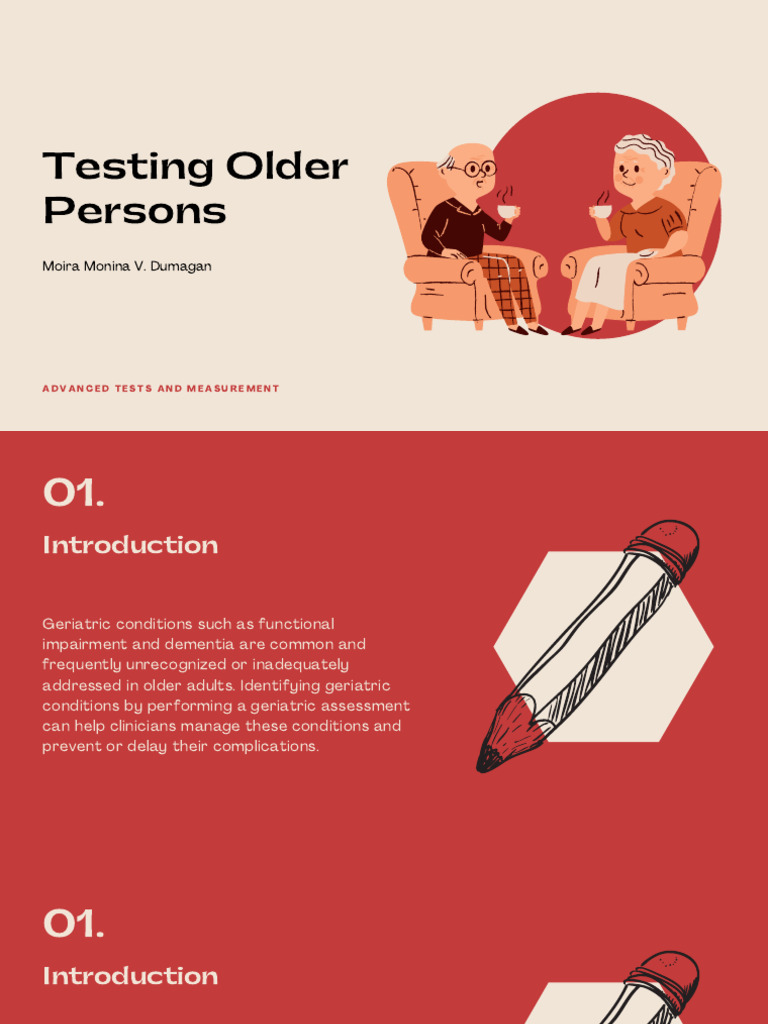Testing of Older Persons | PDF | Geriatrics | Dementia