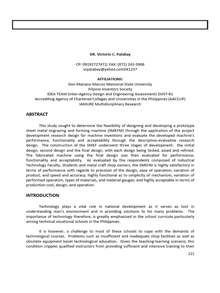 Sheet Metal Engraving Machine Study | PDF | Sheet Metal | Mechanical ...