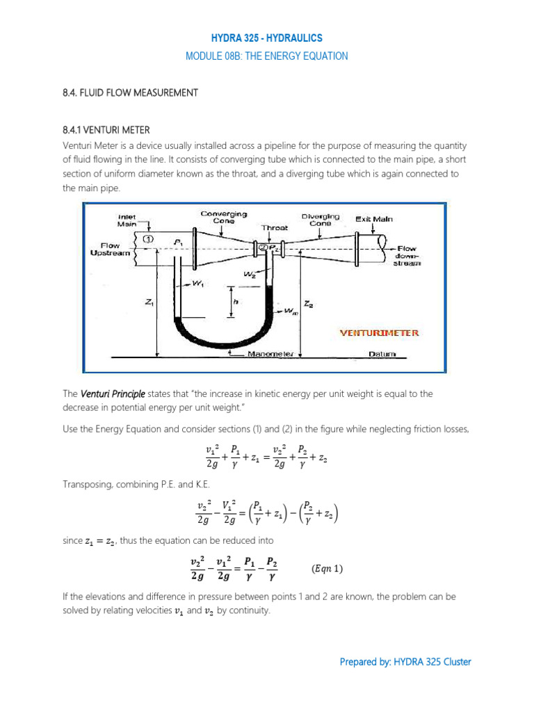 Fluid Flow Measurement Techniques | PDF | Classical Mechanics | Liquids