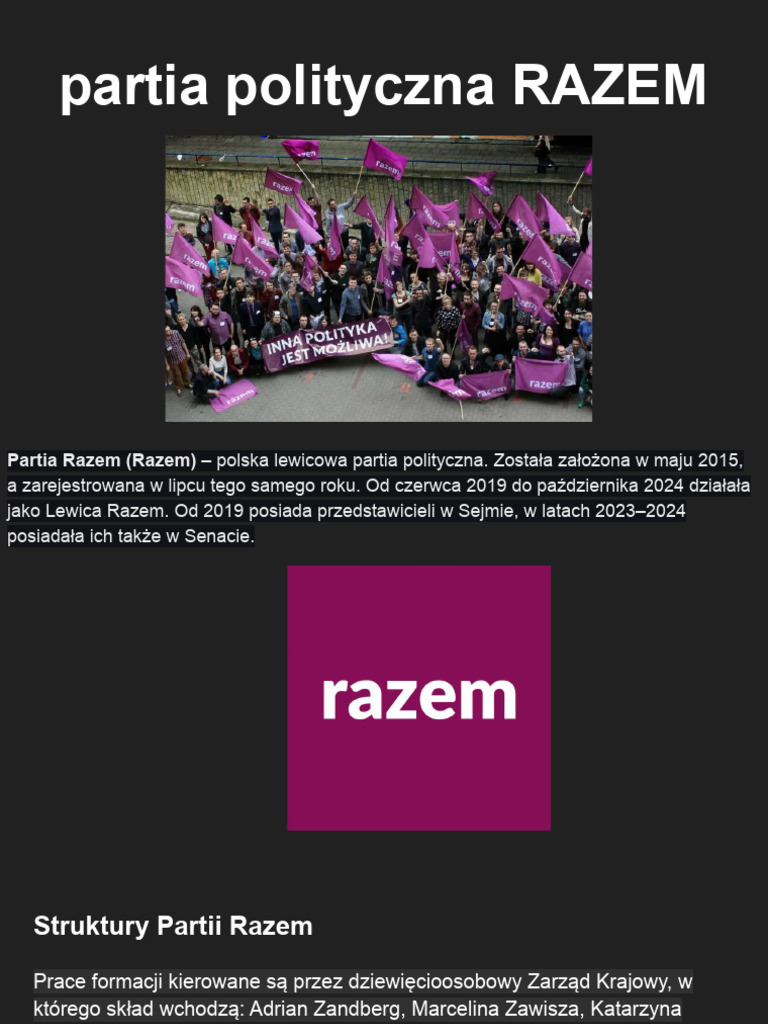 Partia Razem | PDF