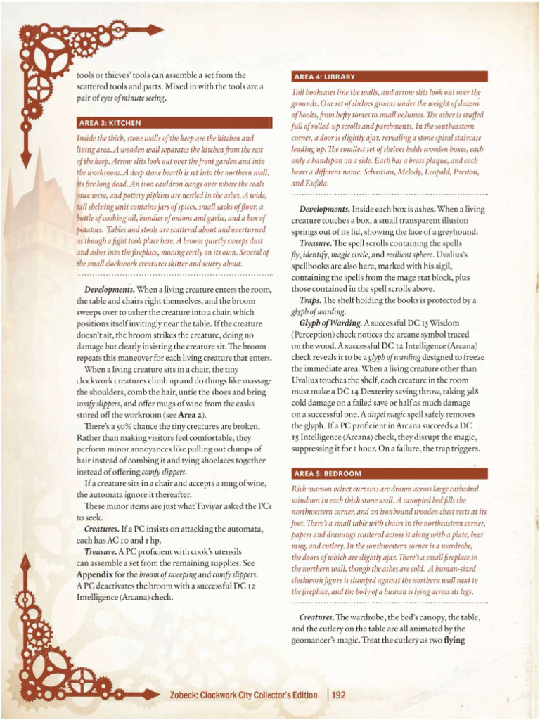 Zobeck Clockwork City p192 | PDF