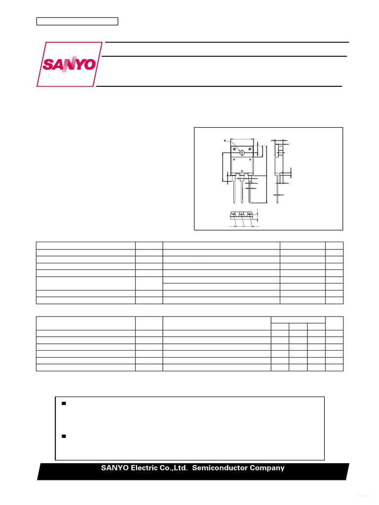 2SK1413 MOSFET Datasheet Summary | PDF | Field Effect Transistor | Mosfet