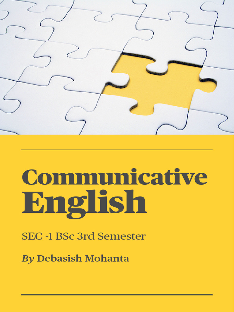 Communicative English for BSc 3rd Sem | PDF | Communication ...