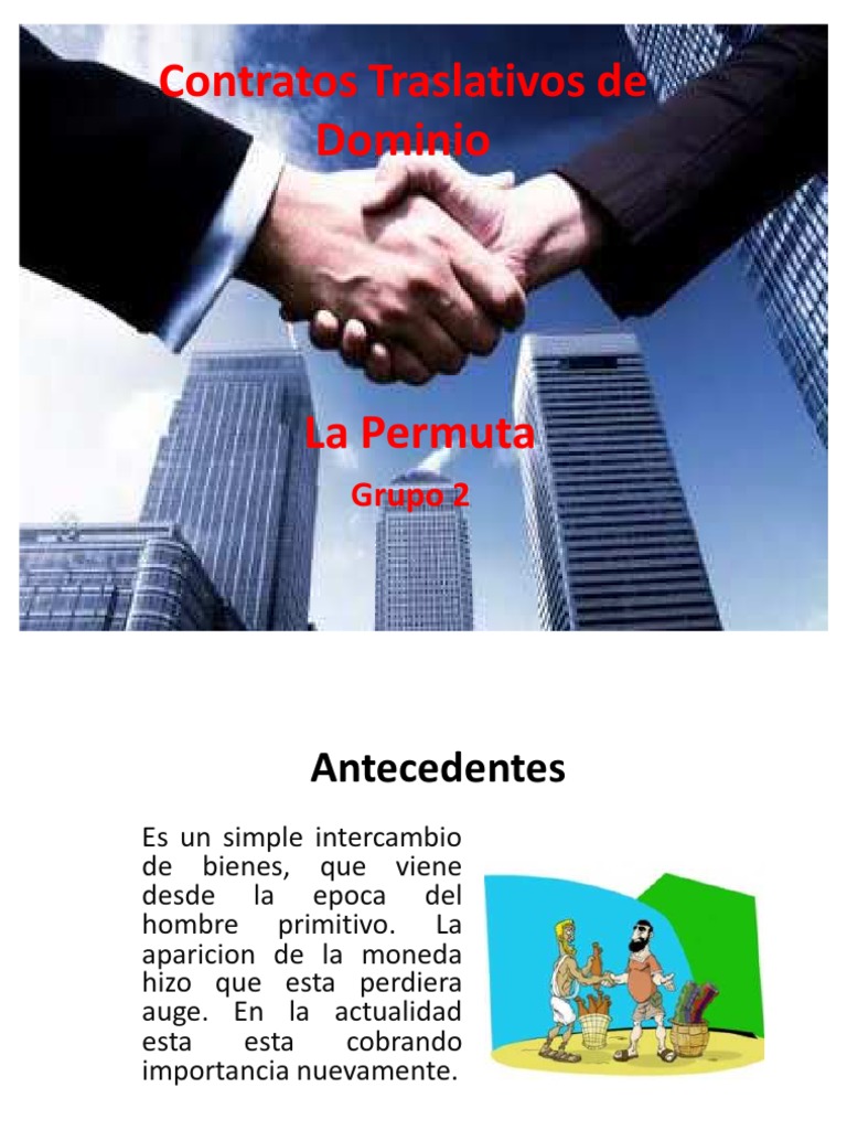 Contratos Traslativos de Dominio