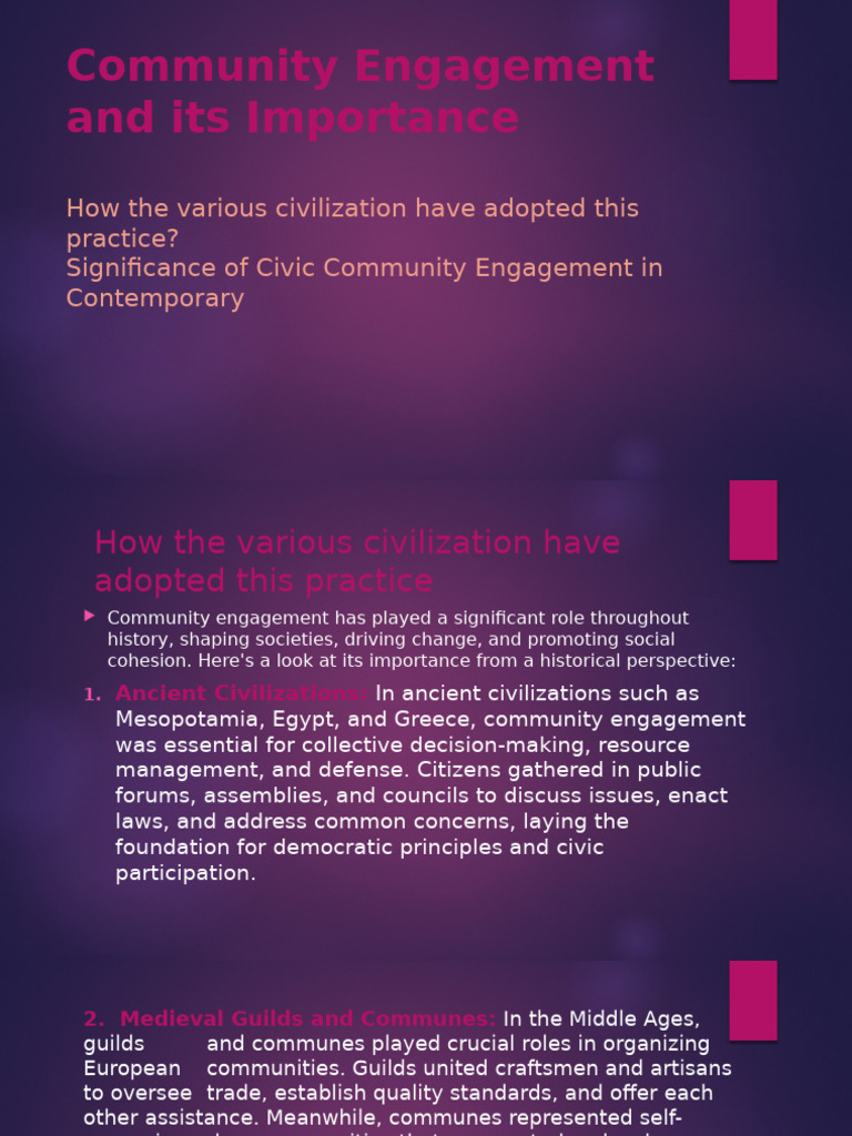 Importance of Community Engagement | PDF | Civic Engagement | Creativity