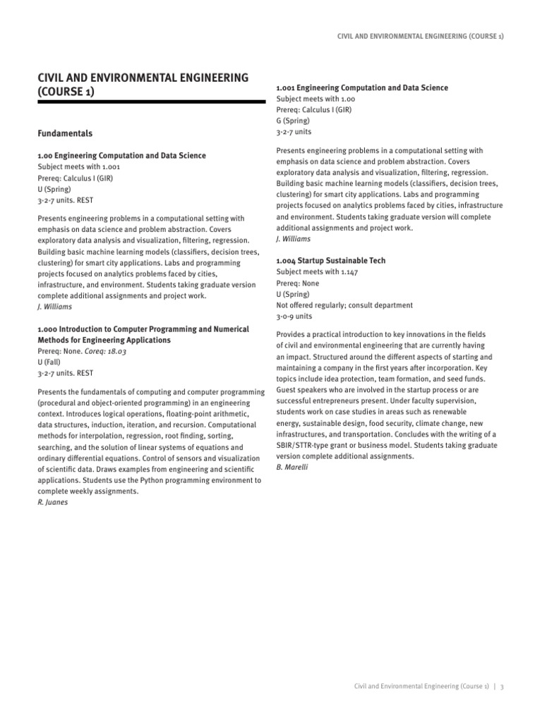 MIT Civil and Environmental Engineering Courses | PDF | Soil Mechanics ...