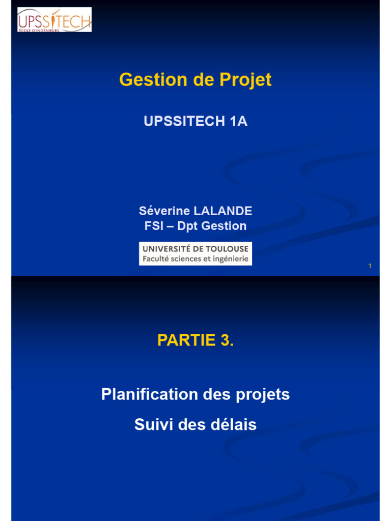 Planification de Projet et Suivi des Délais | PDF | Planification ...