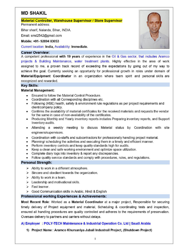 CV Update 4-4 | PDF