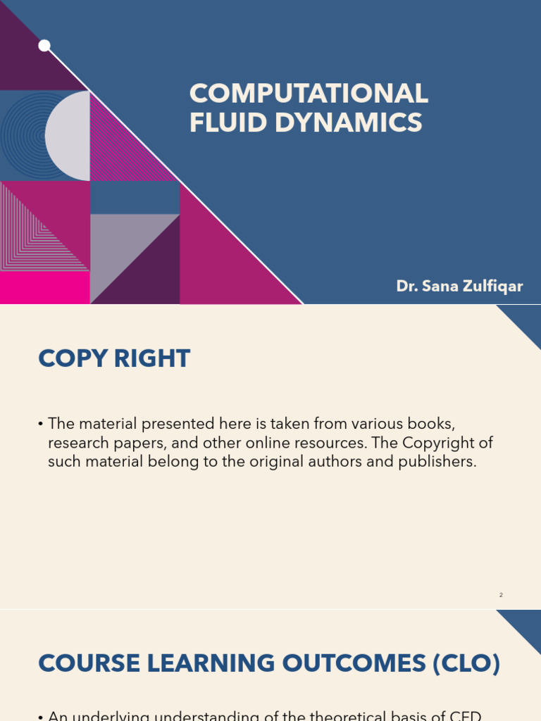 CFD Lec 1 | PDF | Computational Fluid Dynamics | Lift (Force)