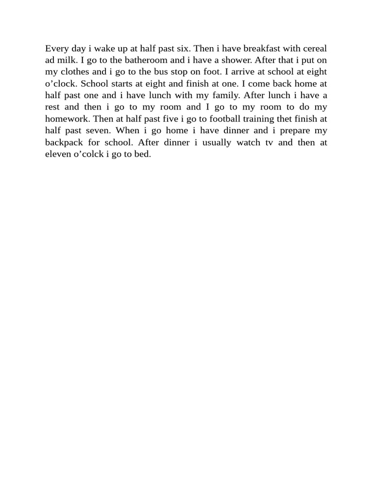 Daily Routine | PDF
