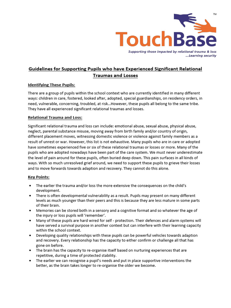 2 Guidelines Updated | PDF | Psychological Trauma | Child Neglect