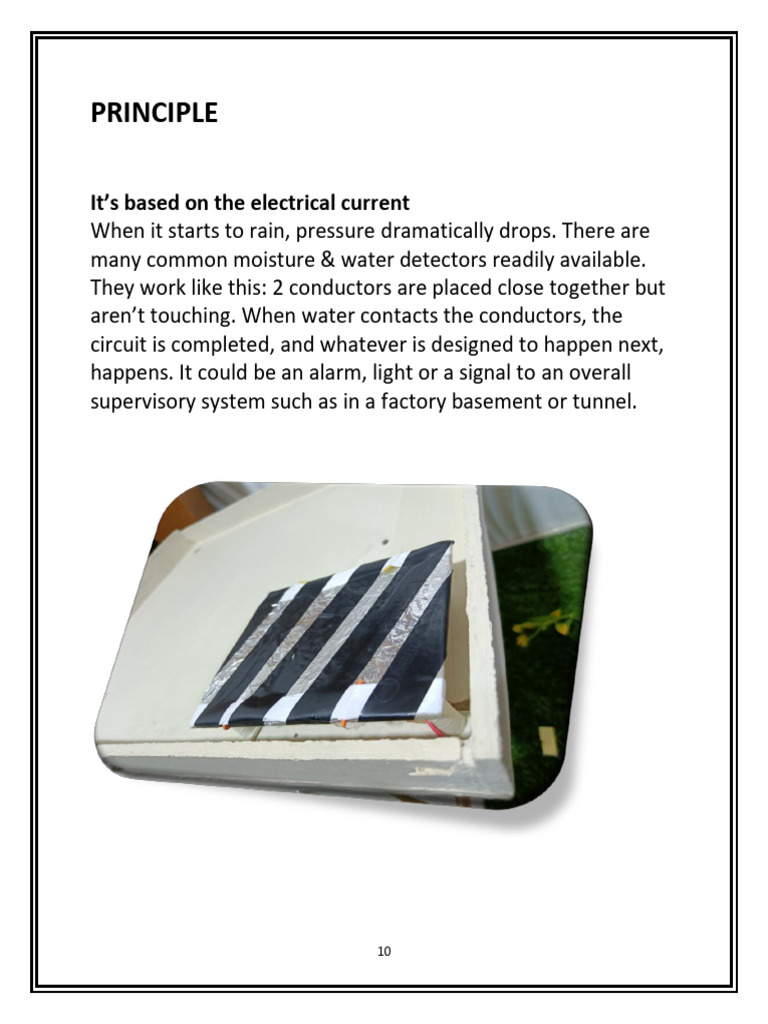 Rain Detector Alarm System Overview | PDF