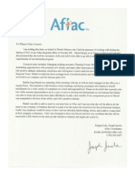 Aflac Letter