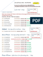 Dates & Prices 2012  