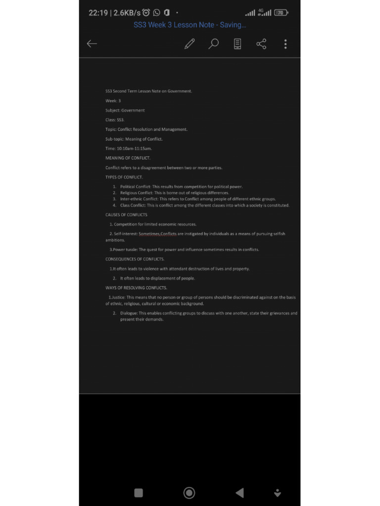 SS3 Week 3 Lesson Note | PDF
