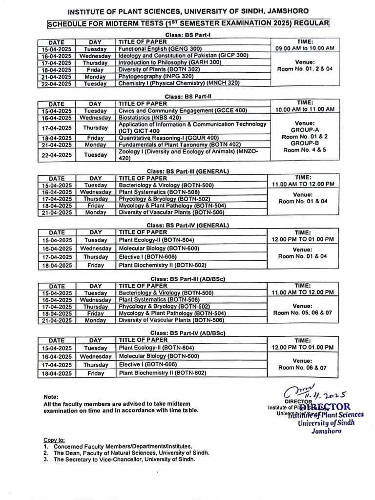 Midterm Test 1st Semester 2025 | PDF