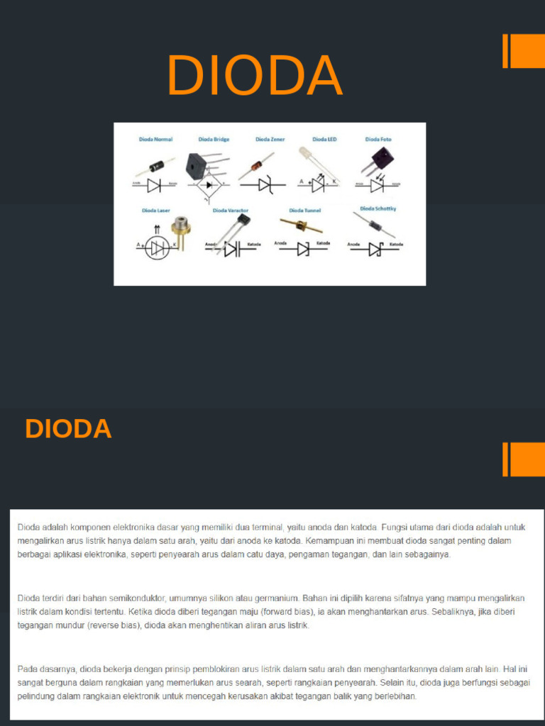 Jenis dan Fungsi Dioda dalam Elektronika | PDF
