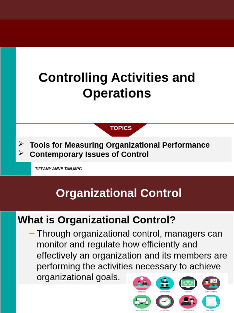 Organizational Control and Performance Tools | PDF | Employment | Goal