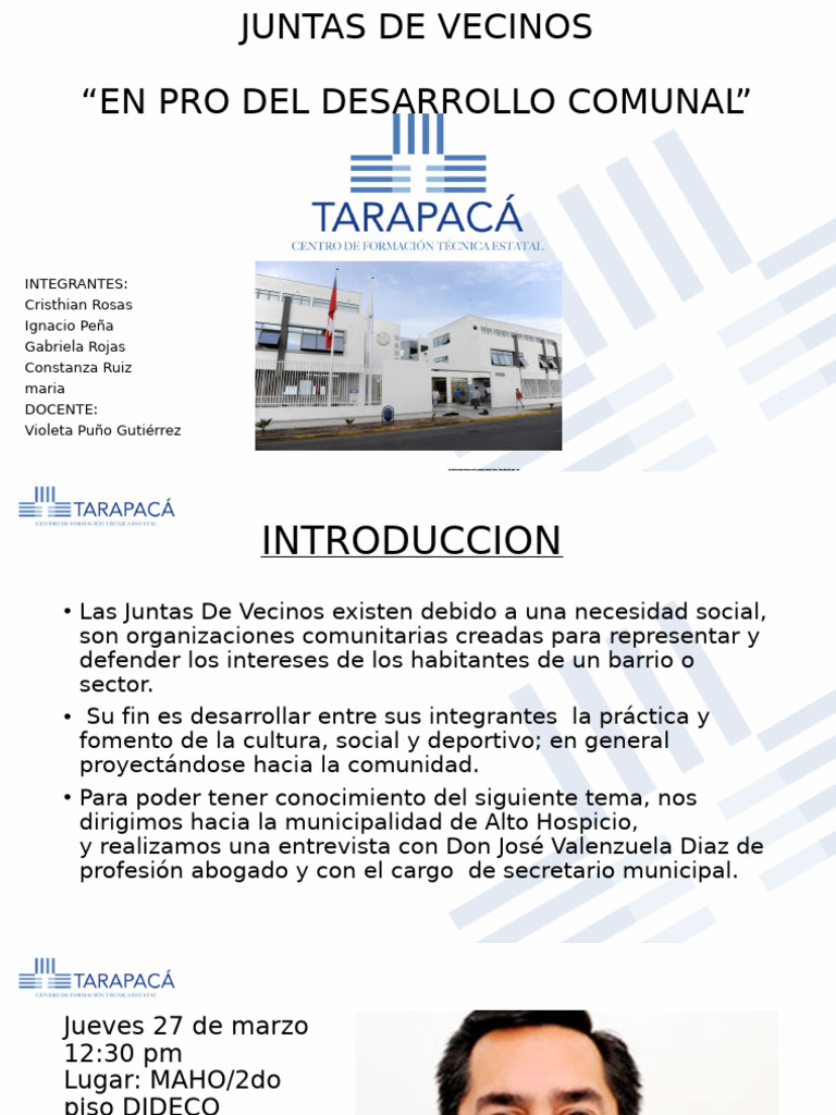 Trabajo Junta de Vecinos | PDF | Alcalde | Participación pública