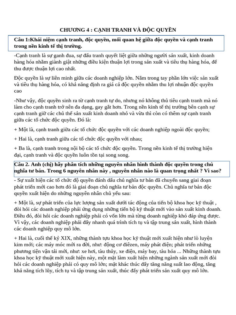 CHƯƠNG 4 KTCT | PDF