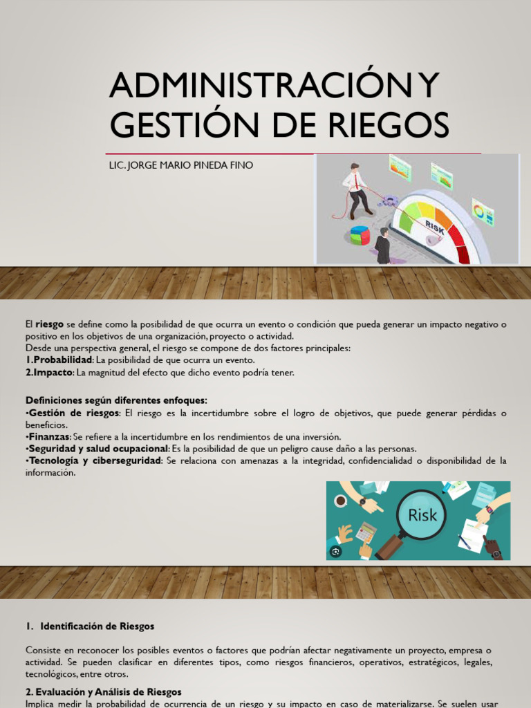 Gestión Integral de Riesgos Empresariales | PDF | Riesgo | La seguridad ...