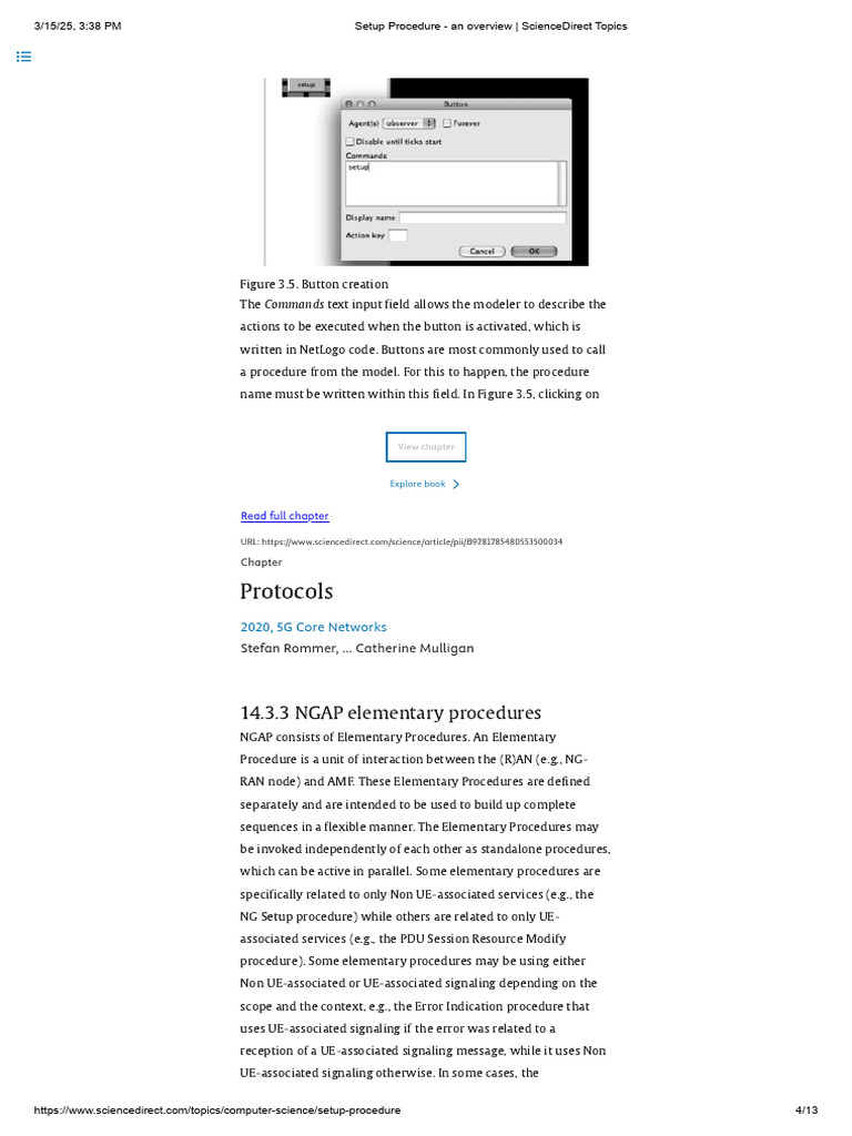 Setup Procedure - an overview _ ScienceDirect Topics | PDF | Computer ...