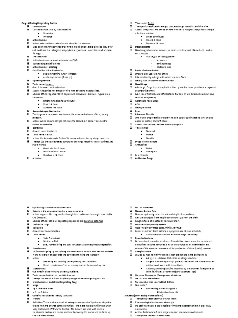 Common Cold | PDF | Respiratory Tract | Asthma