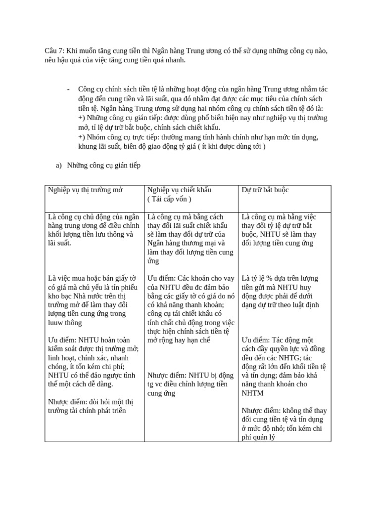 tiền tệ tl7 và TN7 | PDF