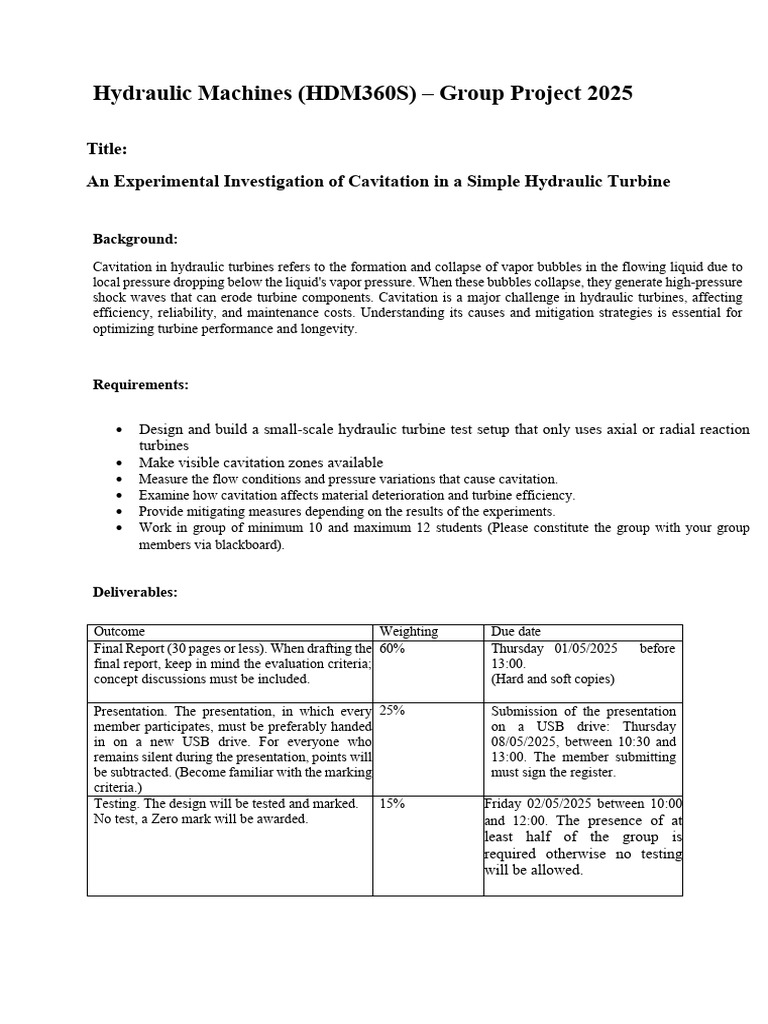 Cavitation Study in Hydraulic Turbines | PDF | Turbine | Cognition