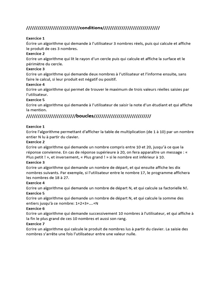 Algorithmes de calculs et fonctions en Python | PDF | Mathématiques