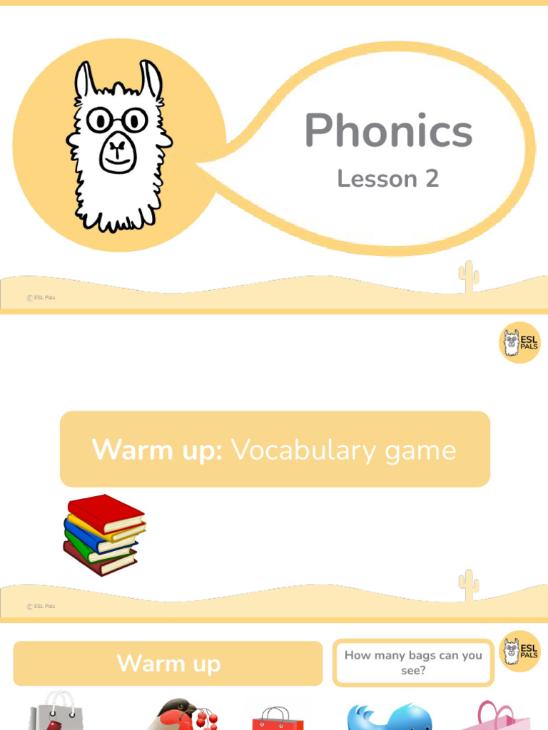 ESL Pals Phonics Lesson 2 Activities | PDF | Phonics | Grammatical ...