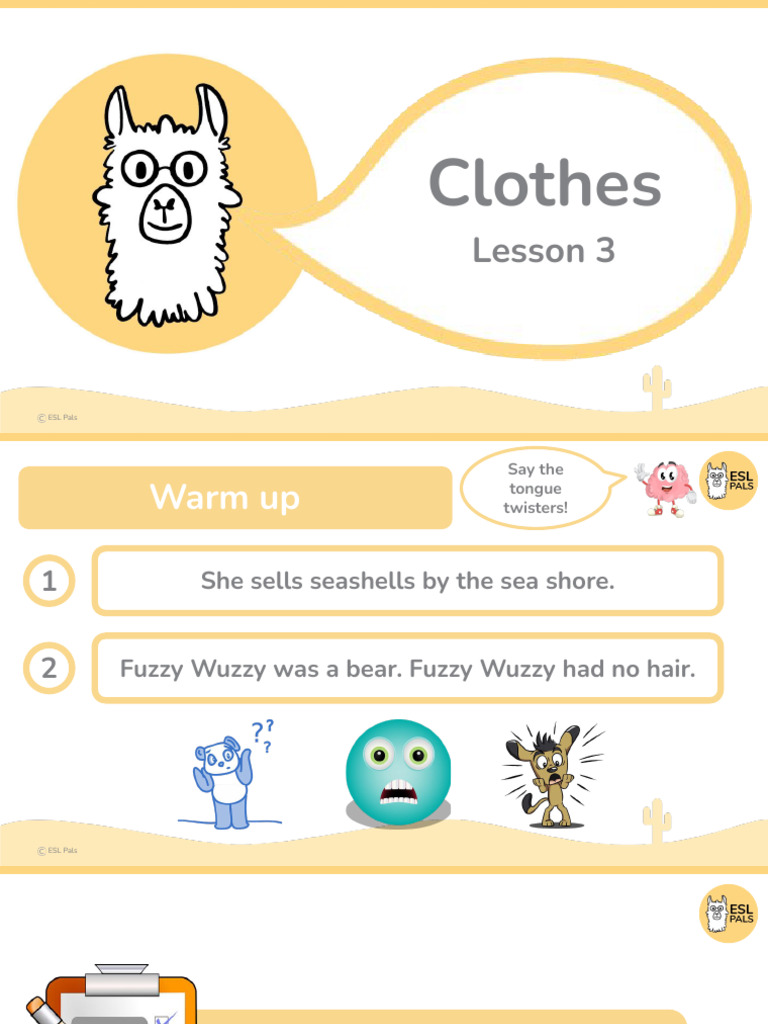 ESL Clothing Vocabulary Lesson 3 | PDF | Aesthetics | Softlines (Retail)