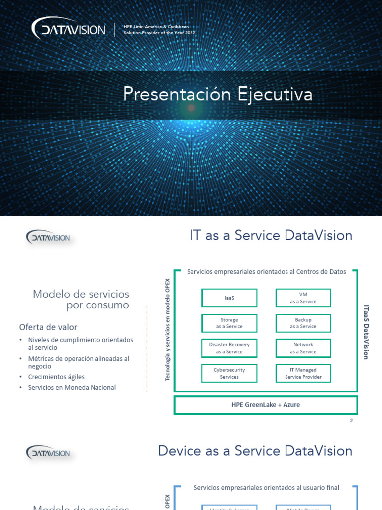 Soluciones ITaaS de DataVision 2022 | PDF | Microsoft Azure | Microsoft