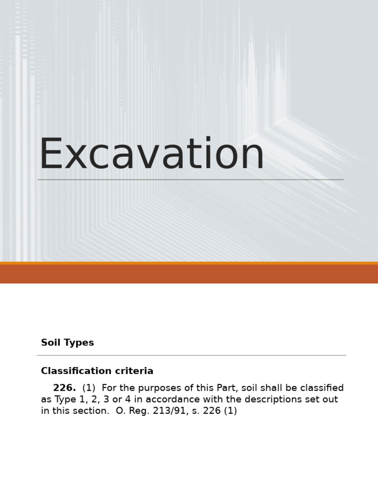 Soil Types and Excavation Shoring Guide | PDF | Deep Foundation | Soil ...