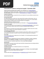 John Radcliffe Hospital Site Map | PDF