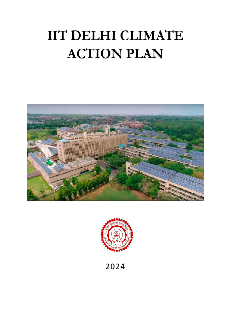 IIT Delhi Climate Action Plan 2024 | PDF | Climate Change Mitigation ...