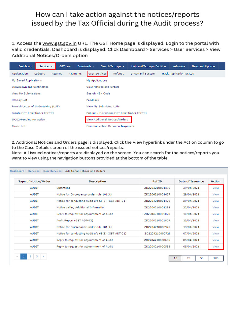 Handling Notices for GST Discrepancies | PDF | Hyperlink | World Wide Web