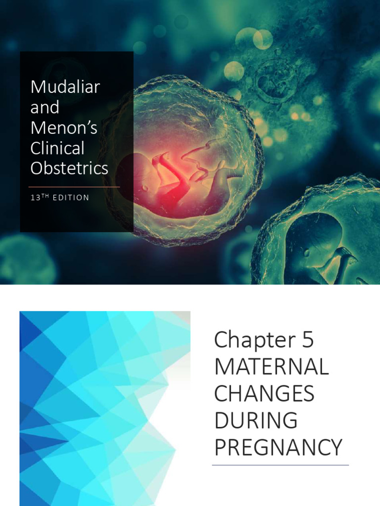 Maternal Changes During Pregnancy | PDF | Uterus | Pregnancy