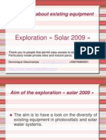 English Exploration Solar 2009