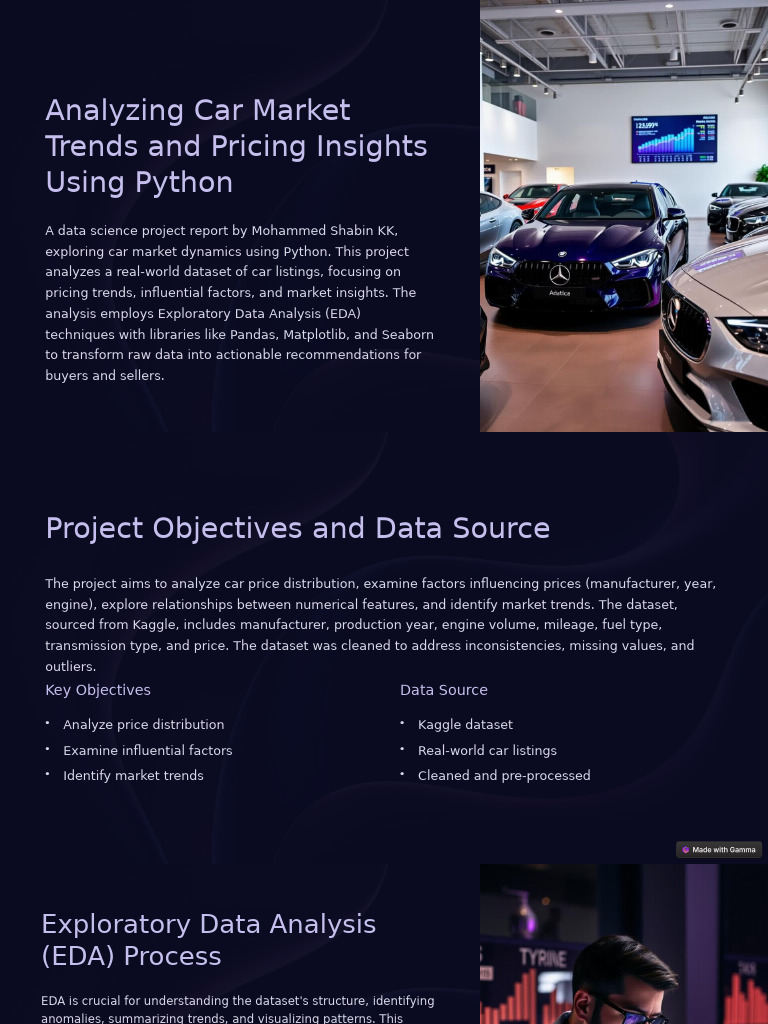 Analyzing Car Market Trends and Pricing Insights Using Python | PDF ...