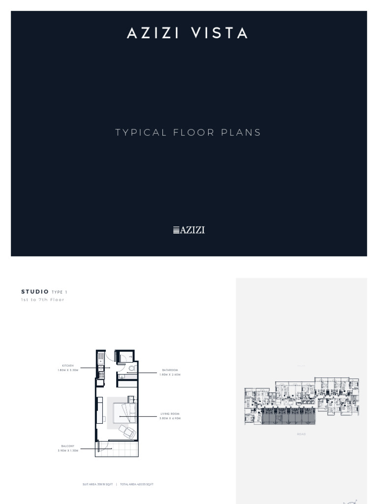 Azizi Vista Apartment Floor Plans | PDF | Bedroom | Bathroom