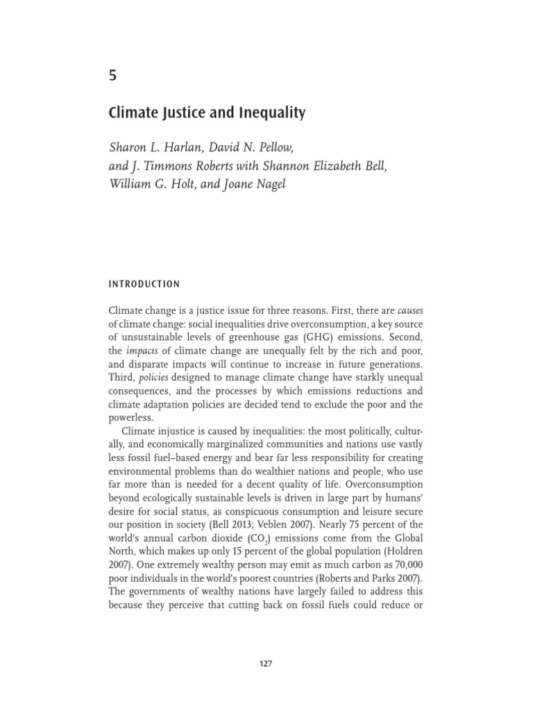 5 Climate Justice and Inequality | PDF | Climate Change | Coal