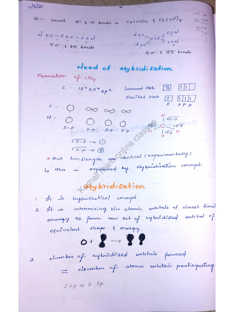 Chemical Bonding Day-3 Notes | PDF