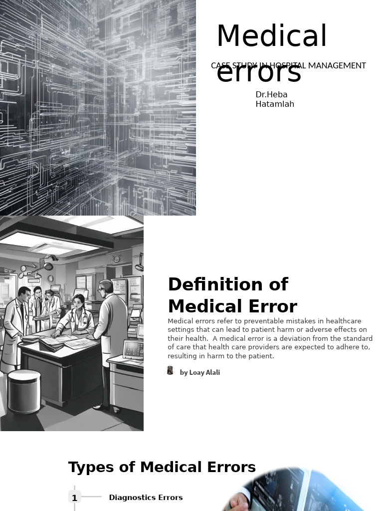 Medical Errors in Hospital Management | PDF | Medical Error | Error